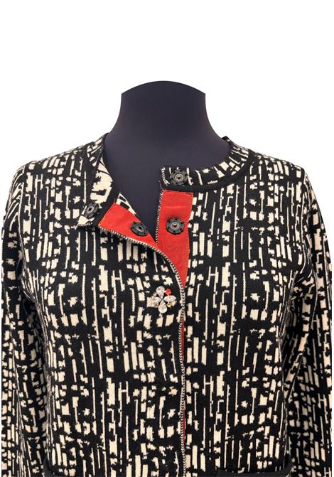 Coordinato cardigan e gonna in maglia a fantasia CECILIA BENETTI | Coordinati | C9.75.7801530